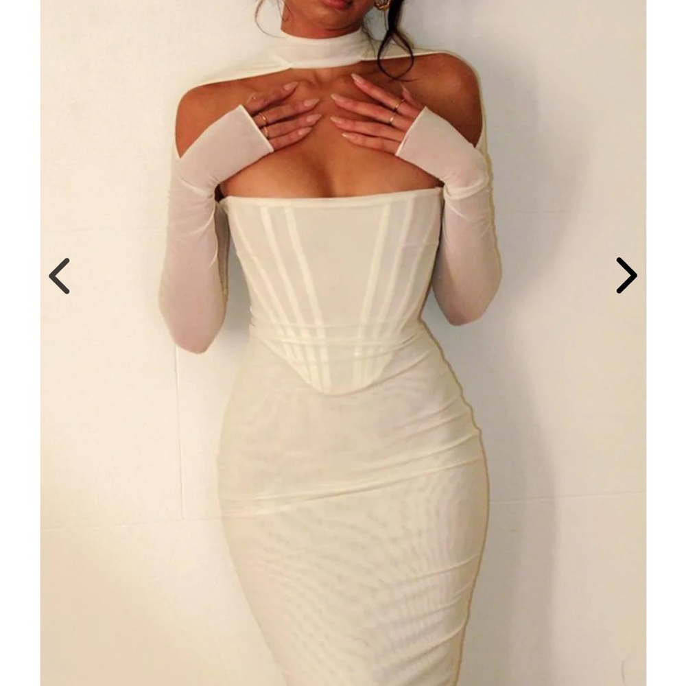 House of CB white dress